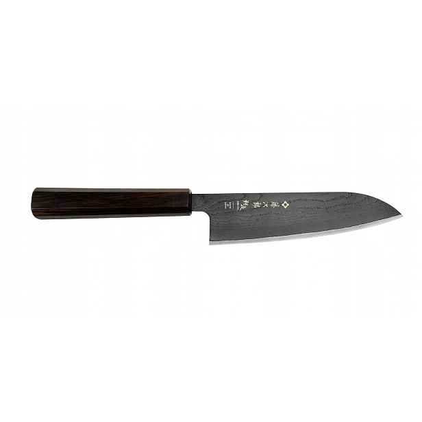 Japonský nůž Santoku 165 Tojiro Sakuya Black VG-10 Damascus
