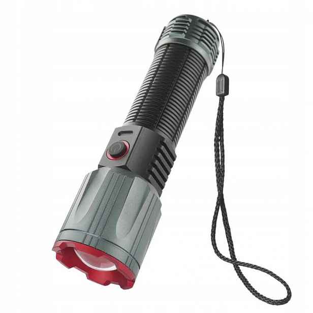 Led nabíjecí kovová svítilna 3000 lm, 5000 mAh