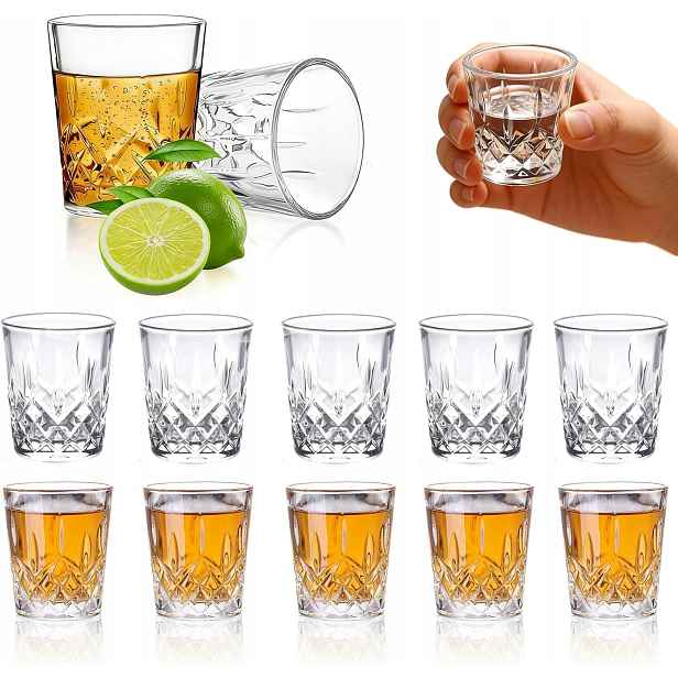 Sklenice Na Vodku Shotů Sklo 50 ML 12 Ks