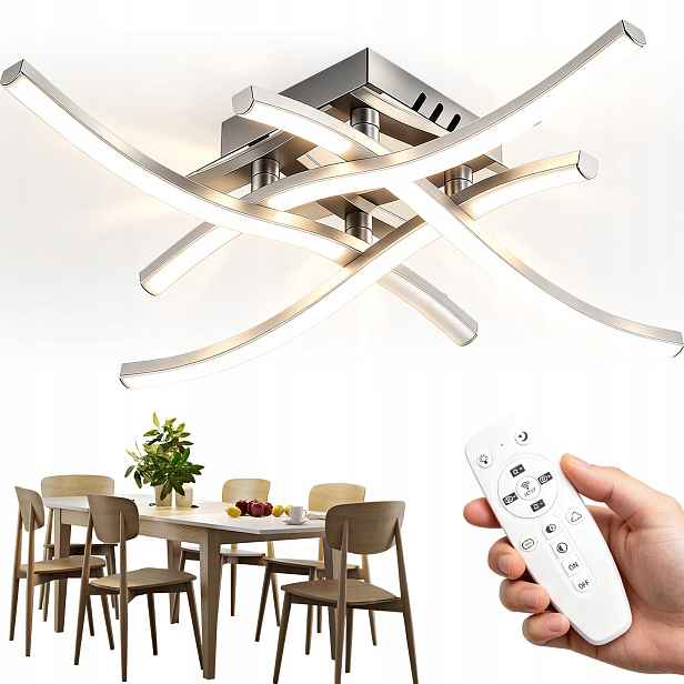 Stropní Svítidlo Stropní Svítidlo Bílá Led Moderní Do Ložnice Stmívatelná 48W