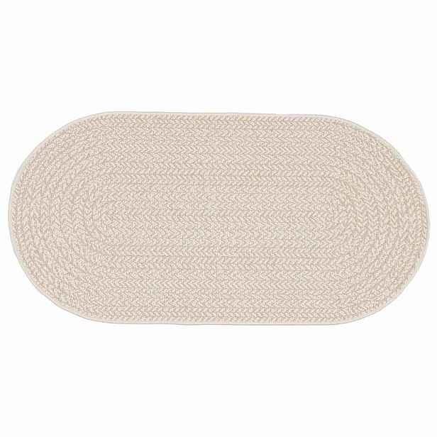 vidaXL Koberec ZIZUR Krémová 150 x 80 cm Polypropylen