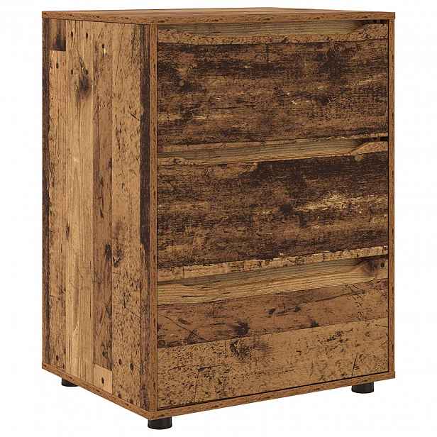 vidaXL Úložná skříňka 60 x 48 x 81 cm Kompozitní dřevo Staré dřevo