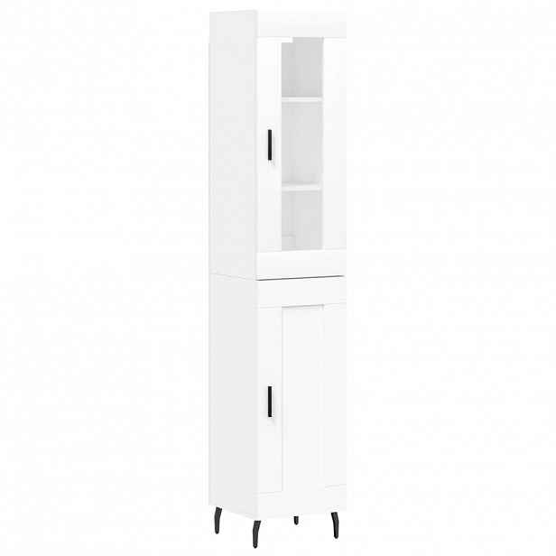 vidaXL Skříň highboard bílá 34,5 x 34 x 180 cm kompozitní dřevo
