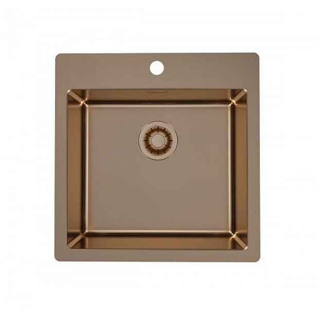 Alveus Pure Monarch - Dřez 52x53 cm, Quick-Close, copper 1149631