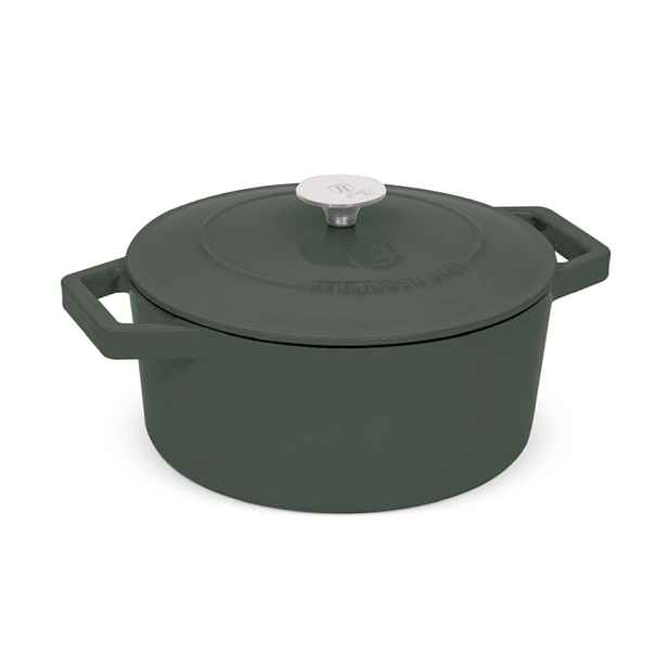 BERLINGERHAUS Pekáč litinový s poklicí 24 cm Matte Green Collection BH-6544