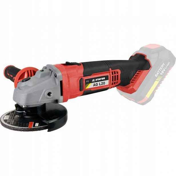 Bruska úhlová aku Ag L20, Ø 115mm, 18 V (bez baterie a nabíječky), Stayer