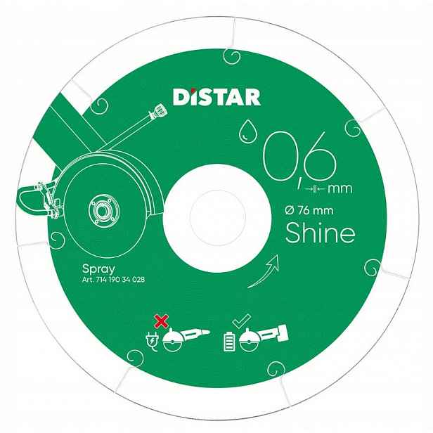 Diamantový Kotouč Shine 76*0.6*6*10