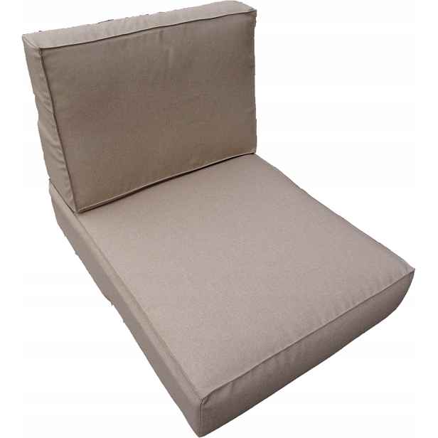 Polštáře na polovinu Paletu sada 2 kusů 80 x 60 Silver Cappuccino