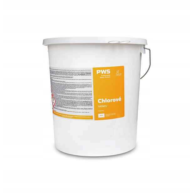 Pws Chlorové tablety pomalurozpustné 20g 10kg bazénová chemie