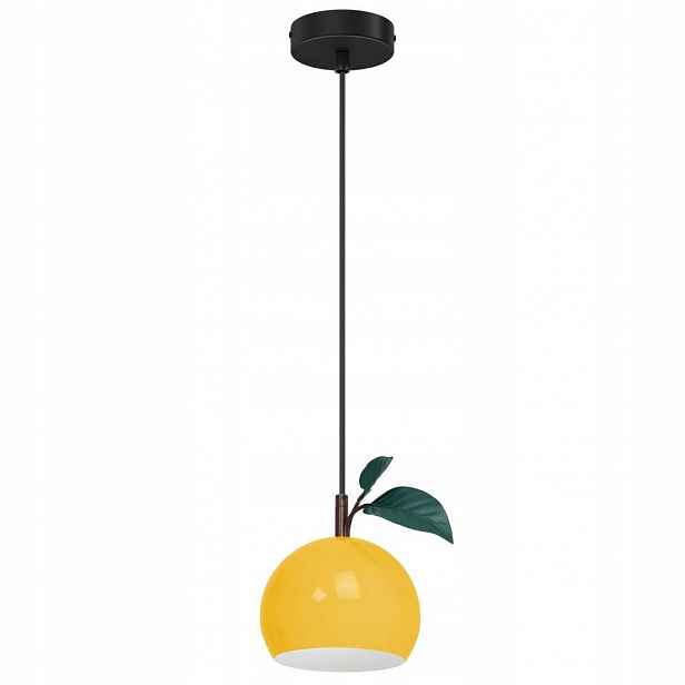 Závěsná lampa žluté jablko s listem Apple 8940 Luminex