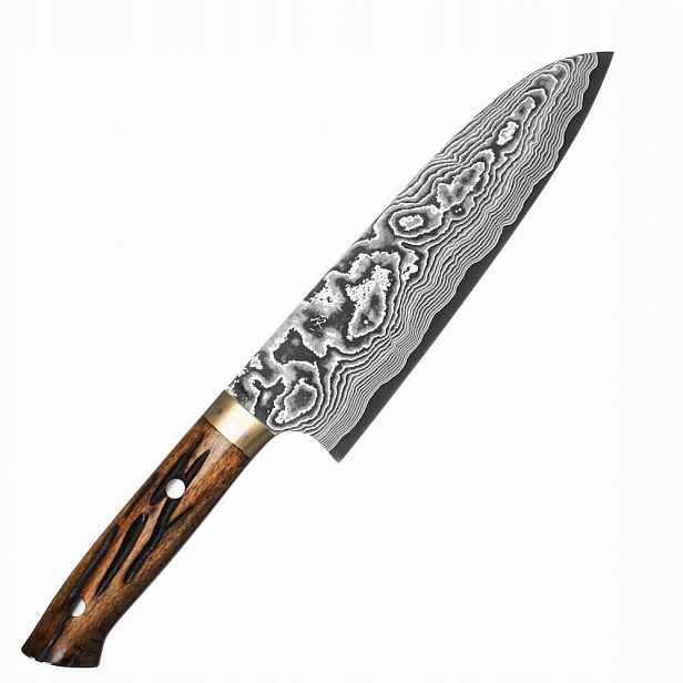 Takeshi Saji Ybb Ručně kovaný Nůž Santoku na Zeleniny 18 cm