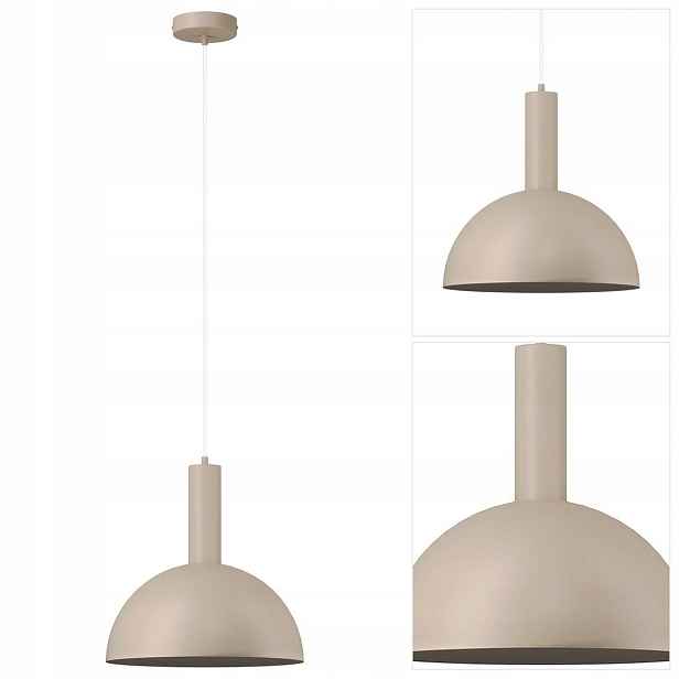 Lampa Vitrum béžová, nastavitelná, zlatavý lesk v obývacím pokoji Sigma Lighting
