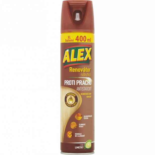Renovátor nábytku ALEX proti prachu antistatický s vůní limetky 400 ml