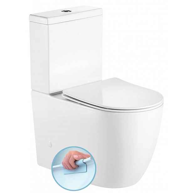 Sapho Infinity - WC kombi, vario odpad, Rimless, bílá PC105WR