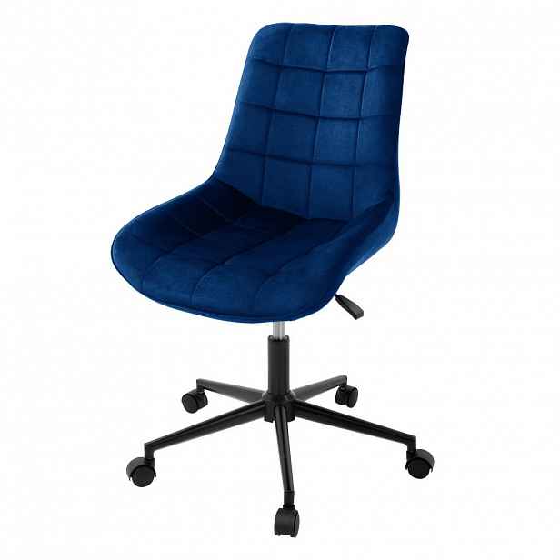 ML-DESIGN KANCELÁŘSKÁ ŽIDLE Samet Modrá