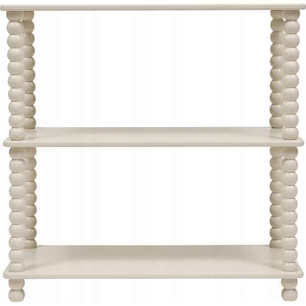 Otevřený Regál Mdf E1 S Borovicovými Nohami 75 X 34 X 75 CM, Béžový, 3 Úrovně