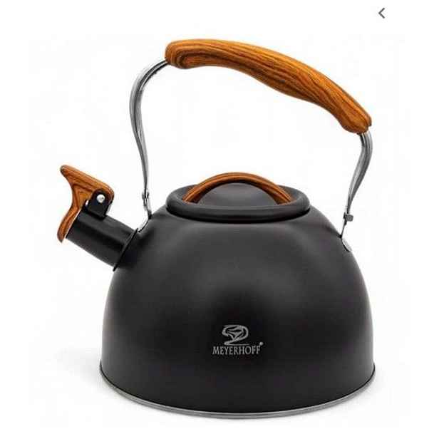 čajník 2,5l MH-4415B, víčko, černý, im.dřeva rukojeť, NR