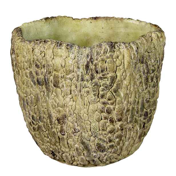 Cementový květináč se vzorem L- Ø 20*18 cm Clayre & Eef