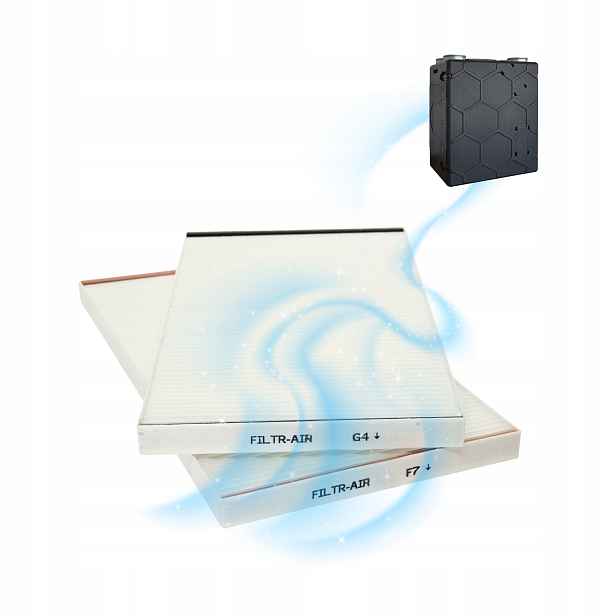 Filtr Alnor G4 F7 pro rekuperátor Alnor Hru PremAir 350 450 500 Komplet