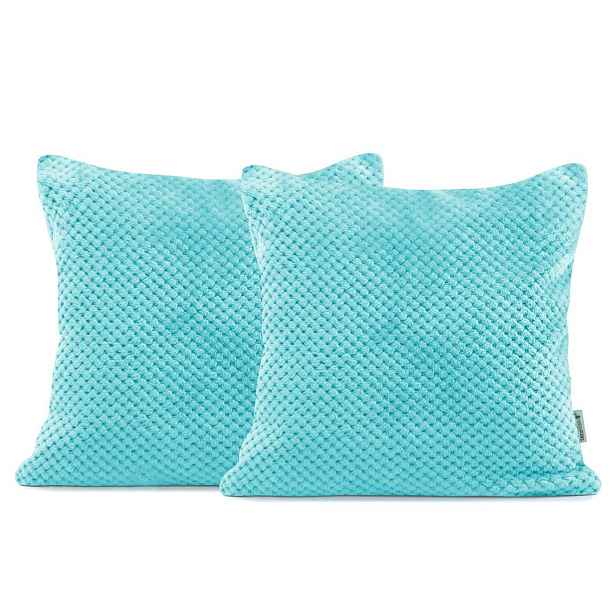Restilo Povlak na polštář DecoKing HENRY 2 kusy tyrkysový, velikost 45x45*2