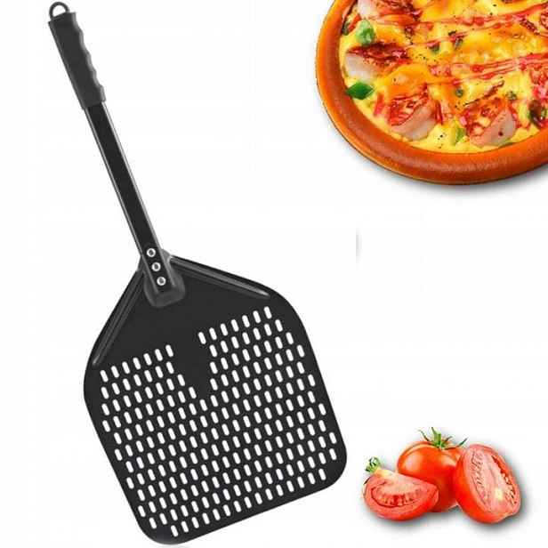 Špachtle Lopata Na Pizzu Čtvercová, Hliníková, Perforovaná