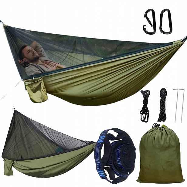 Turistická Hamaka Survivalová Cestovní Na Kempování Velká Lehká A Přenosná
