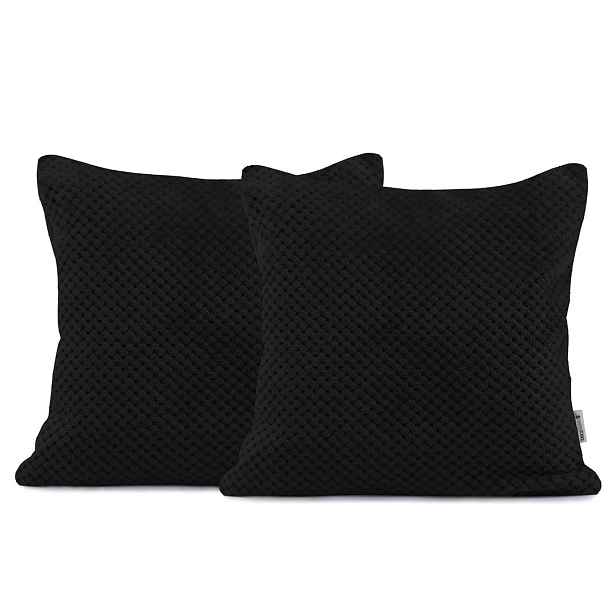 Restilo Povlak na polštář DecoKing HENRY 45x45 cm černý, velikost 45x45*2