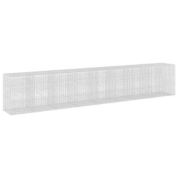 vidaXL Gabion s drátem 3,5 mm a síťkou 5x10 cm 850x100x150 cm