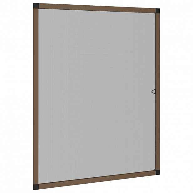vidaXL Okenní síť proti hmyzu hnědá 80 x 100 cm