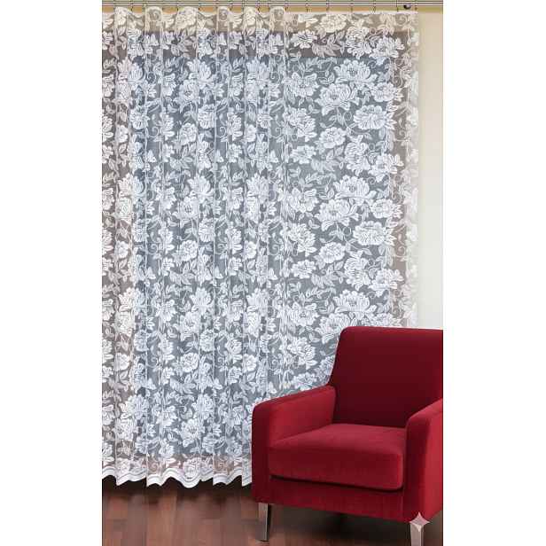 250x220 Módní retro záclony s páskou záclona velké vzory, polské Haft