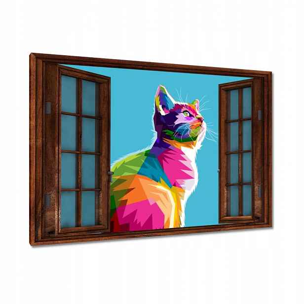 Obrazy 90x60 Kočička Kočky Kicia