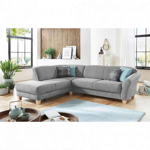 Sit & More ROHOVÁ SEDAČKA, textil, barvy stříbra