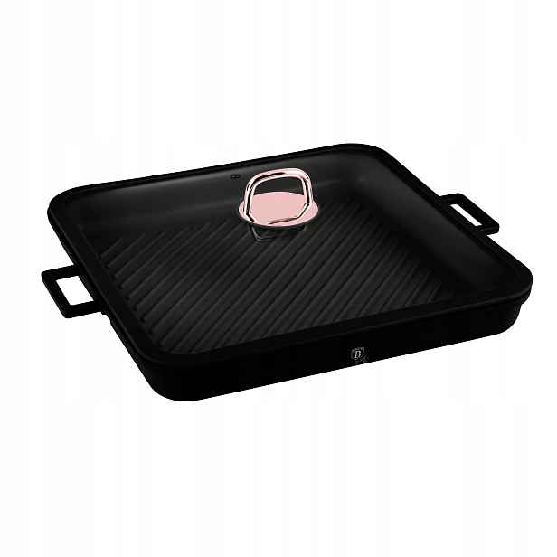 BH-7789 Grilovací pánev s poklicí 34 cm Berlinger Haus Black Rose Line