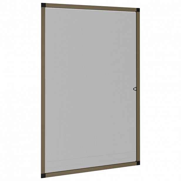 vidaXL Okenní síť proti hmyzu hnědá 80 x 120 cm