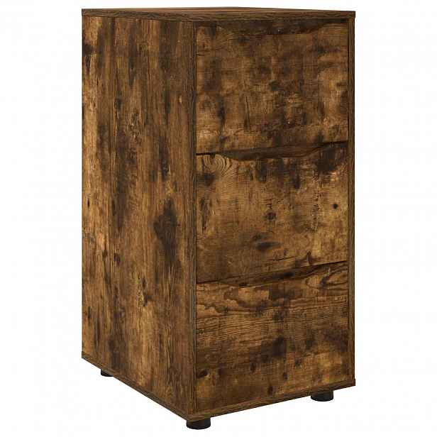 vidaXL Úložná skříňka 40 x 48 x 81 cm Kompozitní dřevo Kouřový dub