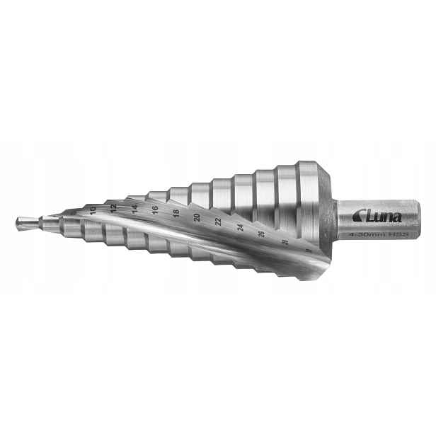 Vrták kuželový, stupňovitý Luna 4-30 mm 270820202