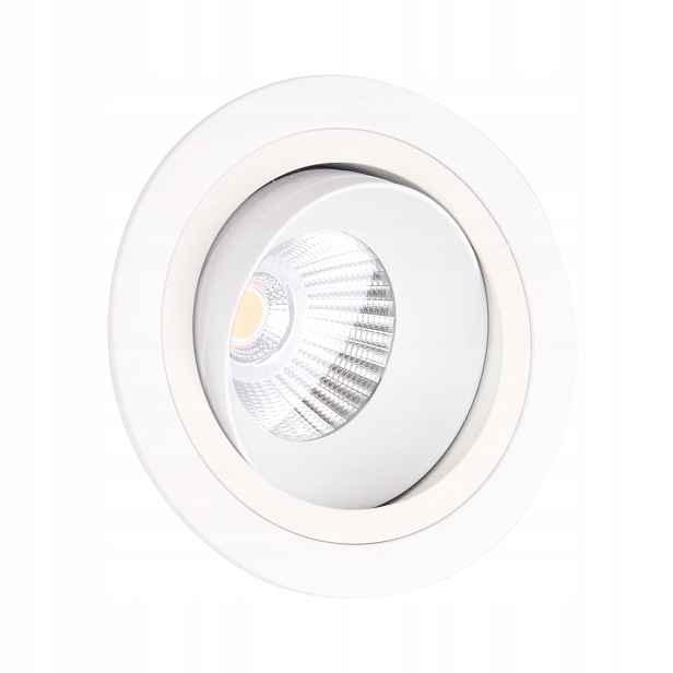 Maxlight Led podomítkové svítidlo 10W bílé kulaté pohyblivé Kulaté Stropní Svítidlo