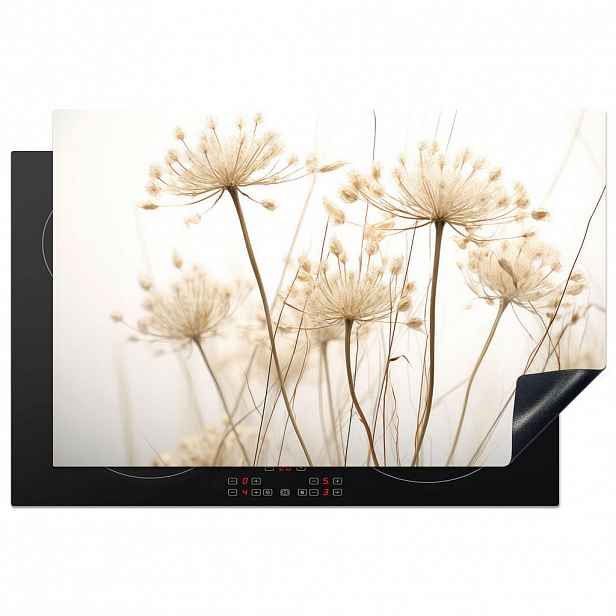 MuchoWow KRYT NA INDUKČNÍ DESKU Květiny - bílé - sluneční světlo 81.2x52 cm