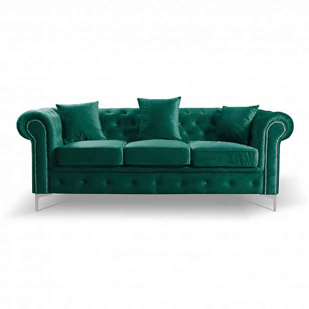 Pohovka Roma Chesterfield III Zelená