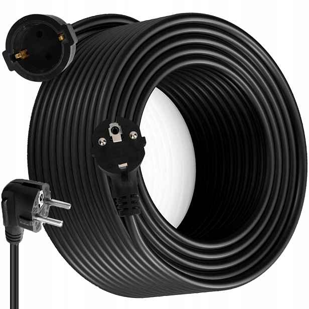 Prodlužovací Kabel 20 M Zahradní Stavební Kabel 3 X 0.75 Sekačky Na Trávu, Silný