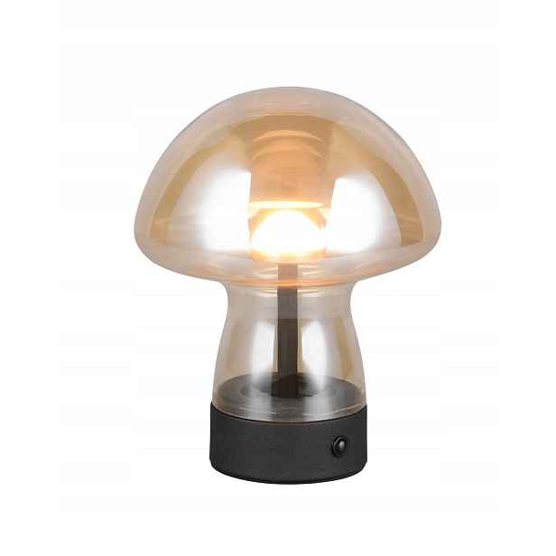 Rl Dooley bezdrátová stolní Led lampa 1,5W skleněná jantarová/č