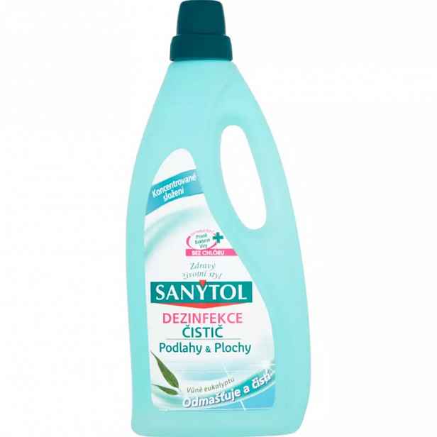 Dezinfekce čistič Sanytol  podlahy & plochy vůně eukalyptu 1 l