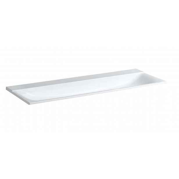 Geberit Xeno 2 - Dvojumyvadlo 140x48 cm, bez otvoru pro baterii, bez přepadu, alpská bílá 500.276.00.1