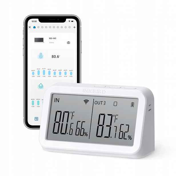 Inkbird IBS-M2 Wi-Fi brána pro senzory teploty a vlhkosti s ovládáním přes chytrou aplikaci