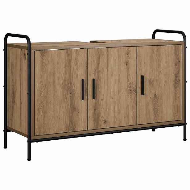vidaXL Koupelnová skříň Dub artisan 95 x 34 x 61 cm Kompozitní dřevo