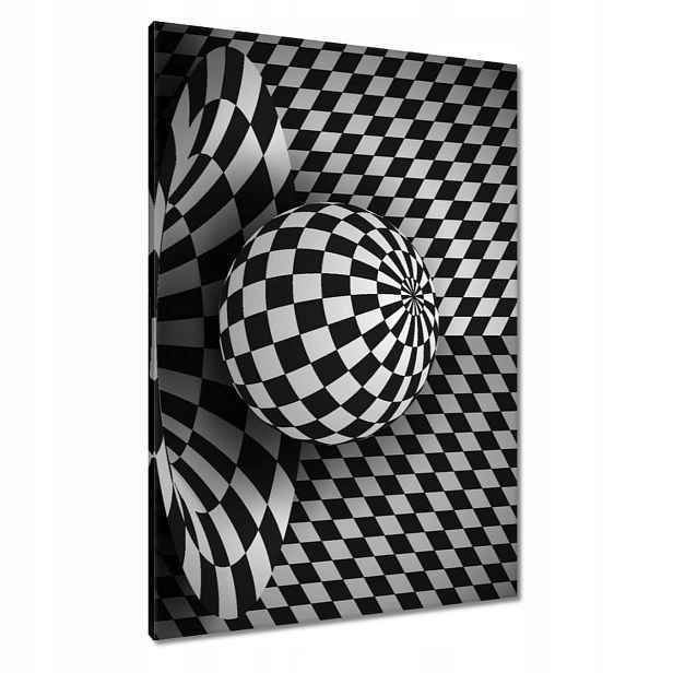 Obrazy 70x100 Abstrackja černobílá