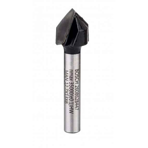 Bosch - Frézovací bit na dřevo, V-žlábkovací, 12,7x45 mm 2608628447