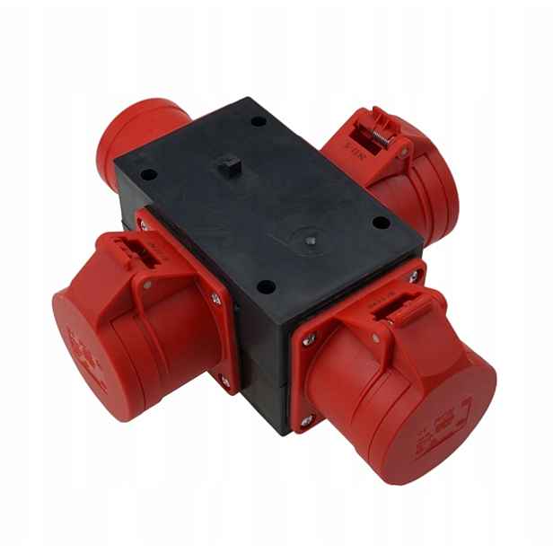 Přenosný Rozvaděč Silový Rozbočovač 3 X 400V 16A/5P Vstup 16A IP44