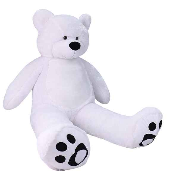 Vercart PLYŠOVÉ hračky Obří Teddy XXL Bílý 183 cm