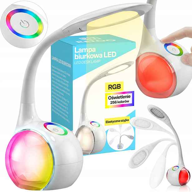 Led Stolní Lampa 256 Rgb Stolní Lampa Kulatá Základna Koule